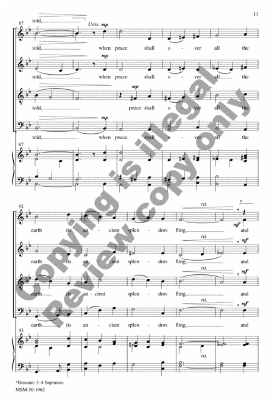 It Came Upon the Midnight Clear Divisi scores gallery preview page 11