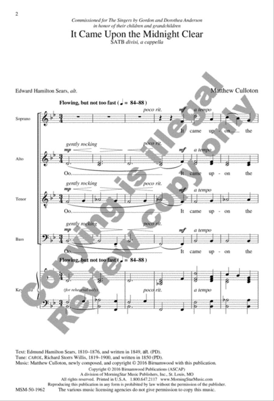 It Came Upon the Midnight Clear Divisi scores gallery preview page 13