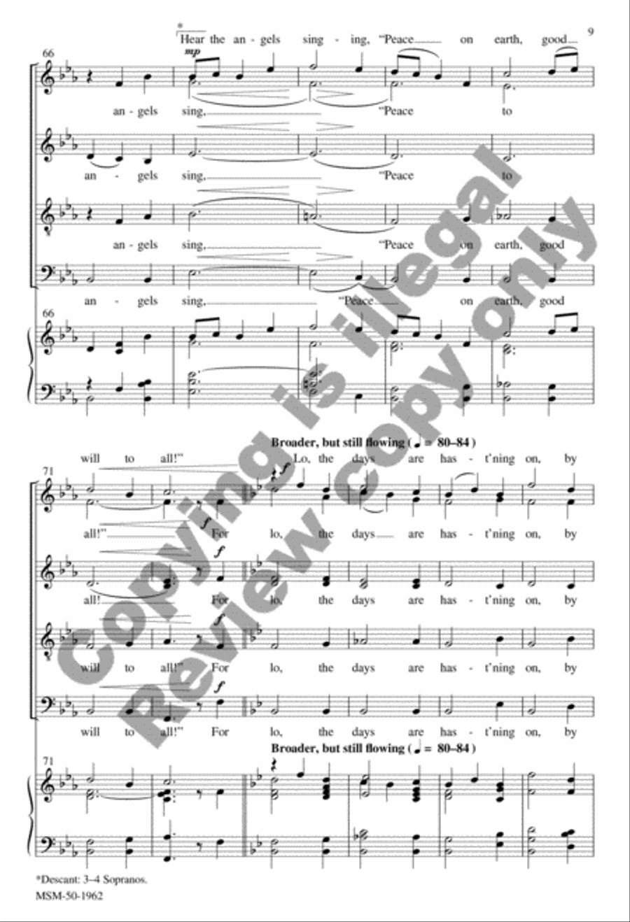It Came Upon the Midnight Clear Divisi scores gallery preview page 20