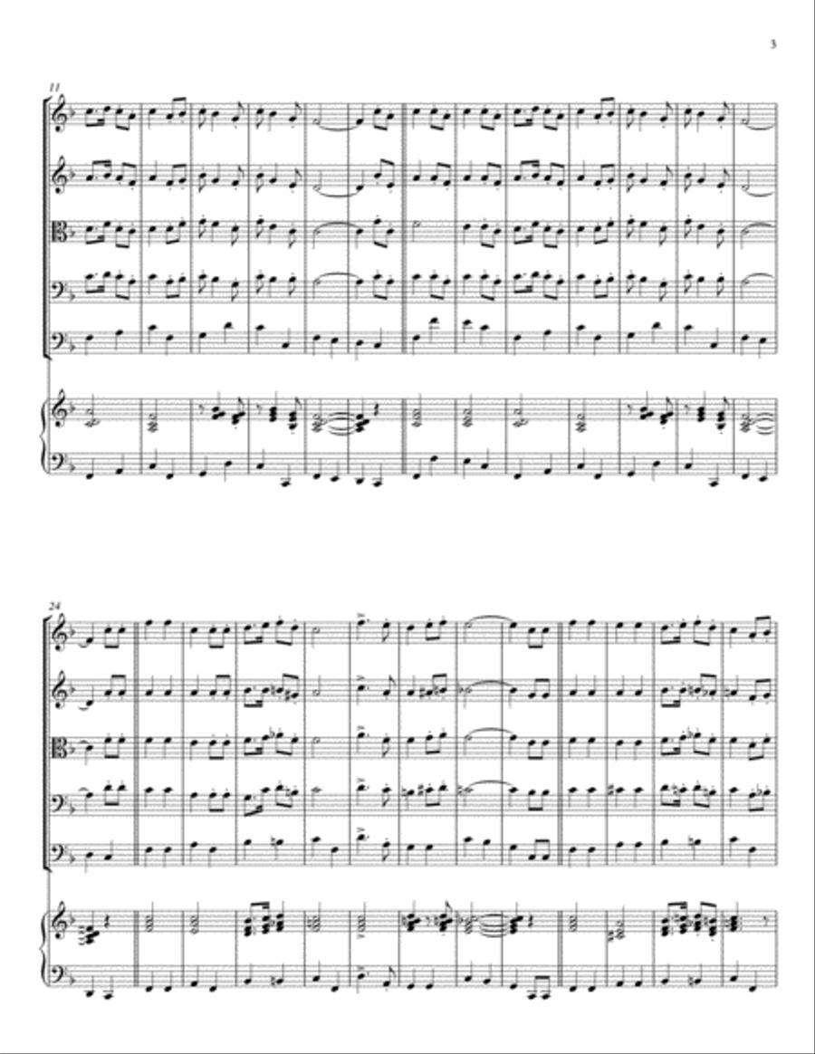 Armed Forces Medley for string orchestra Chamber Orchestra scores gallery preview page 3