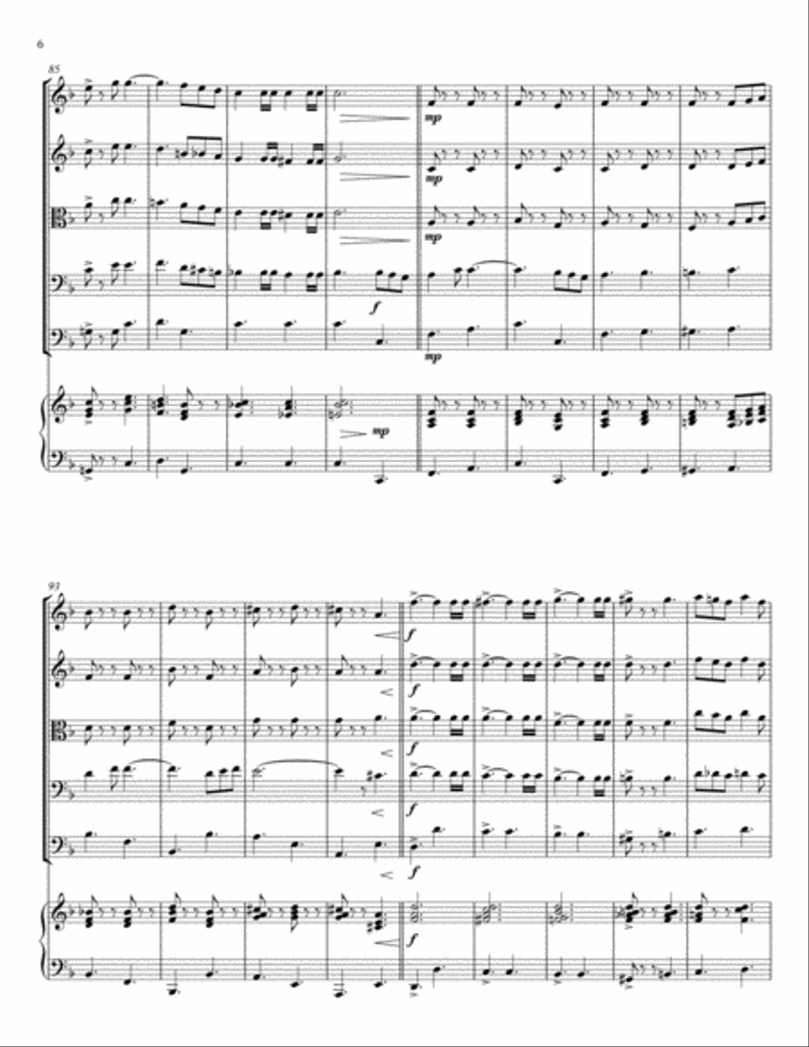 Armed Forces Medley for string orchestra Chamber Orchestra scores gallery preview page 6