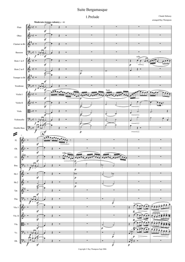Debussy: Suite Bergamasque Mvt.1 Prelude - chamber orchestra