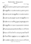 Hamba kahle (Farewell) String quartet