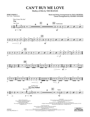 Can't Buy Me Love - Percussion 2