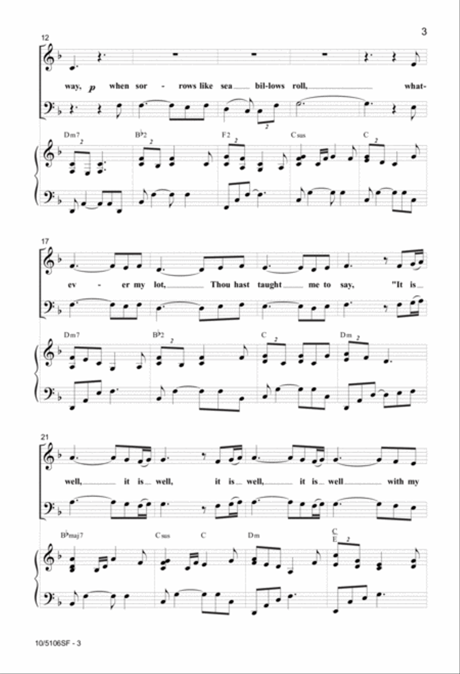 It is Well It is Well 4-Part scores gallery preview page 3