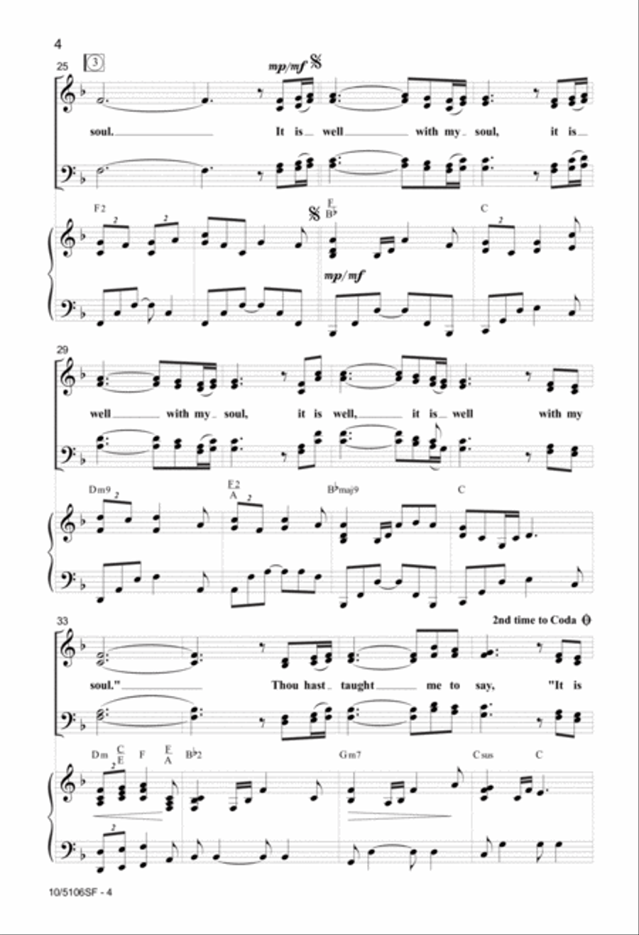 It is Well It is Well 4-Part scores gallery preview page 4
