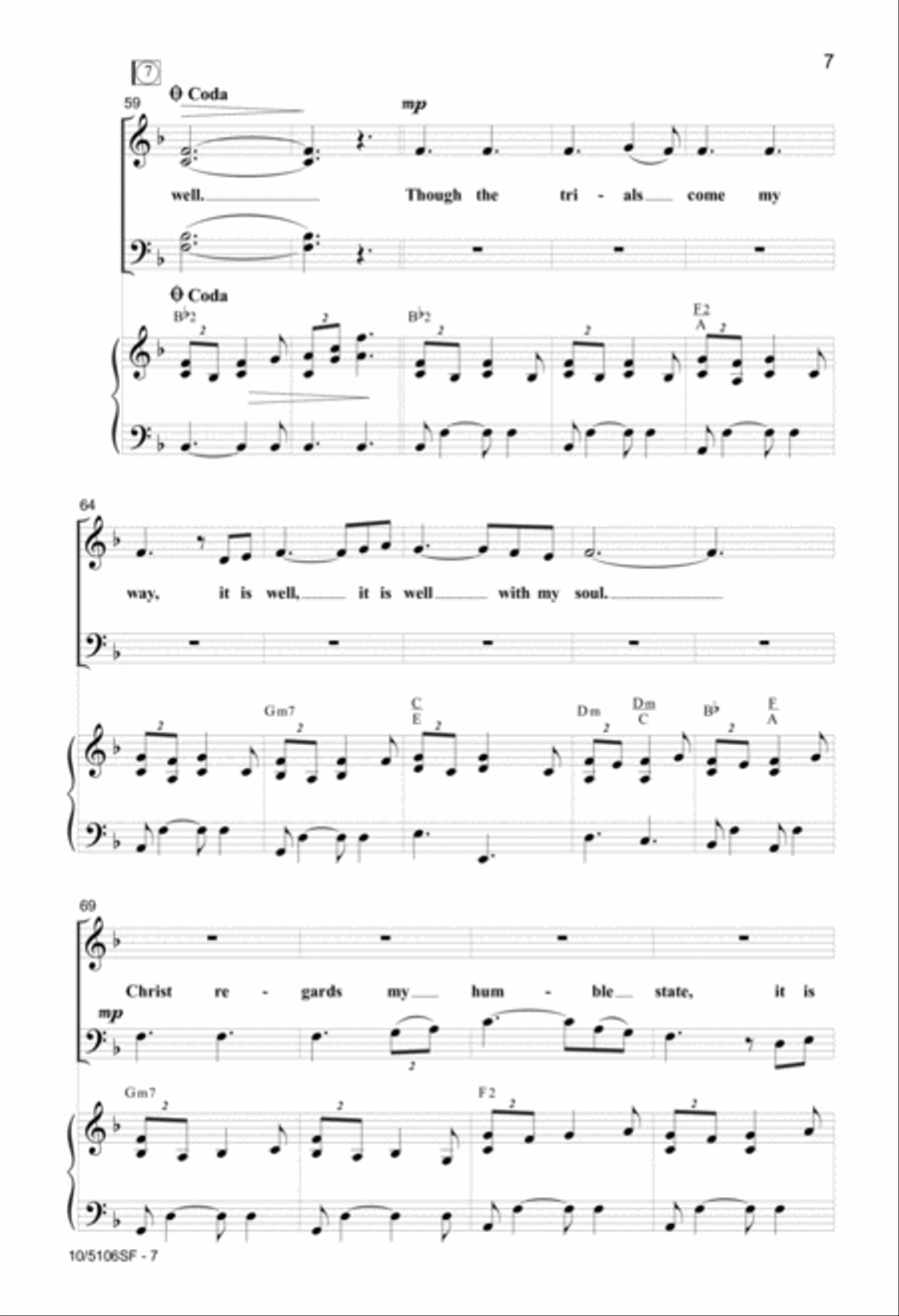 It is Well It is Well 4-Part scores gallery preview page 7