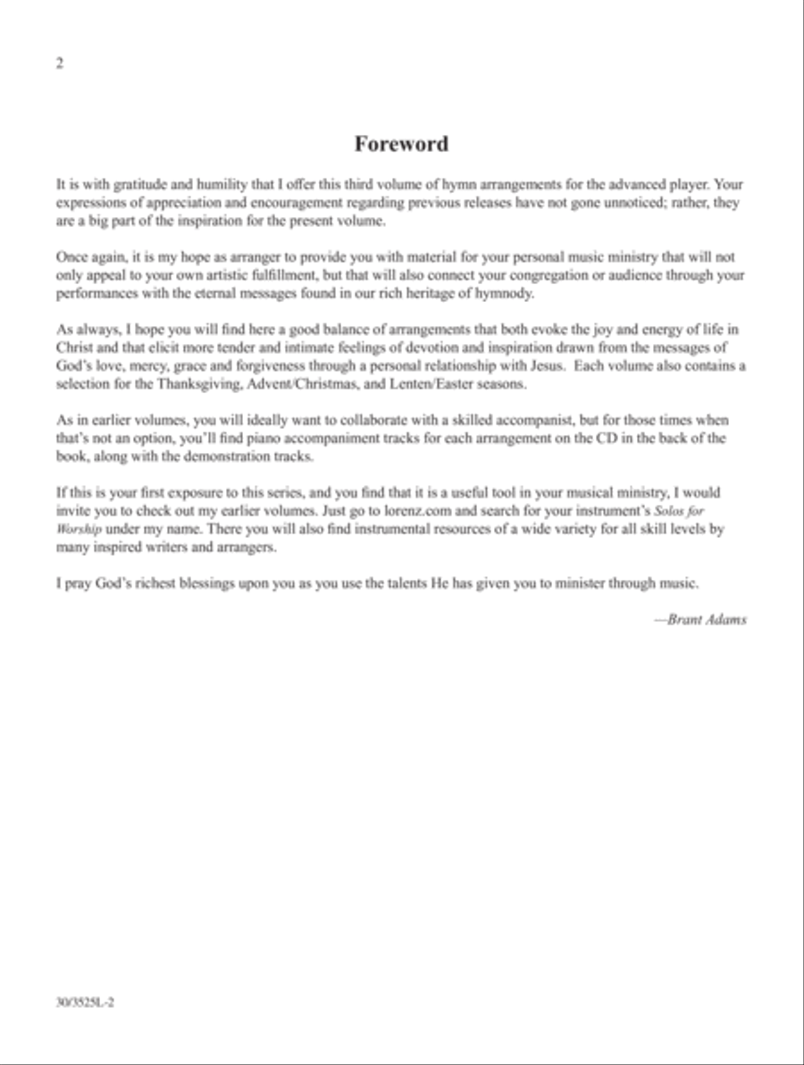 Trumpet Solos for Worship, Vol. 3 Trumpet Solo scores gallery preview page 3