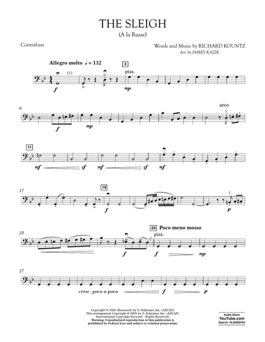 The Sleigh (À La Russe) - Bass