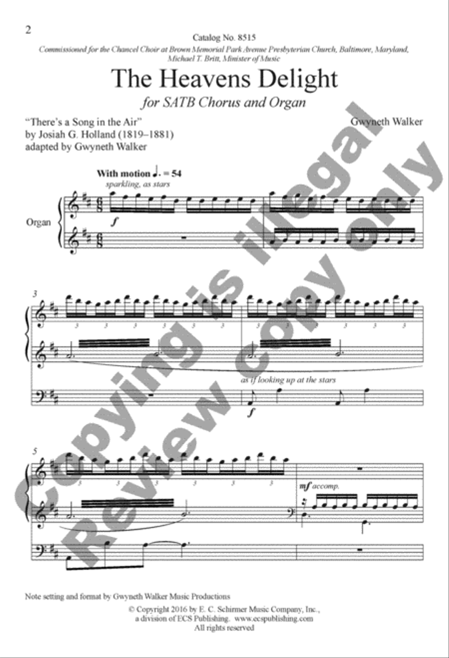 The Heavens Delight The Heavens Delight 4-Part scores gallery preview page 2