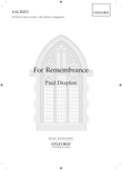 For Remembrance