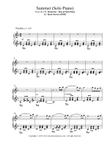 Summer (Solo Piano)