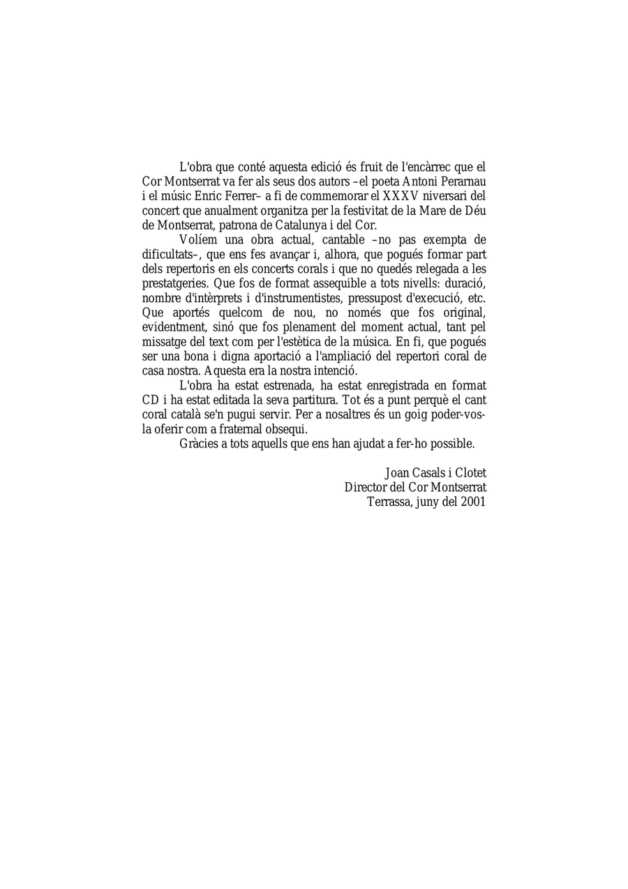 Cant del temps primer Cant del temps primer 4-Part scores gallery preview page 5