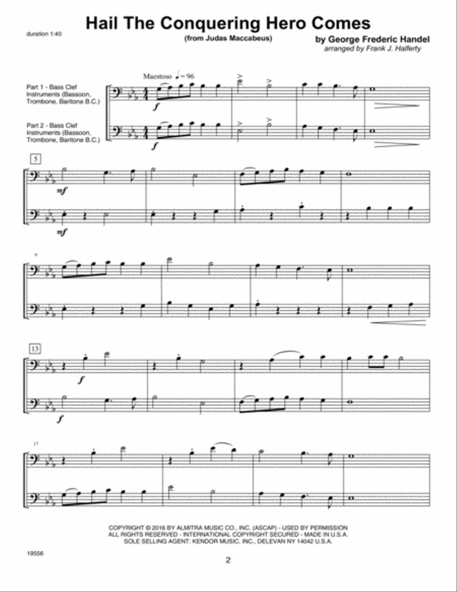 Classical FlexDuets - Bass Clef Instruments Bass Clef Instrument scores gallery preview page 2