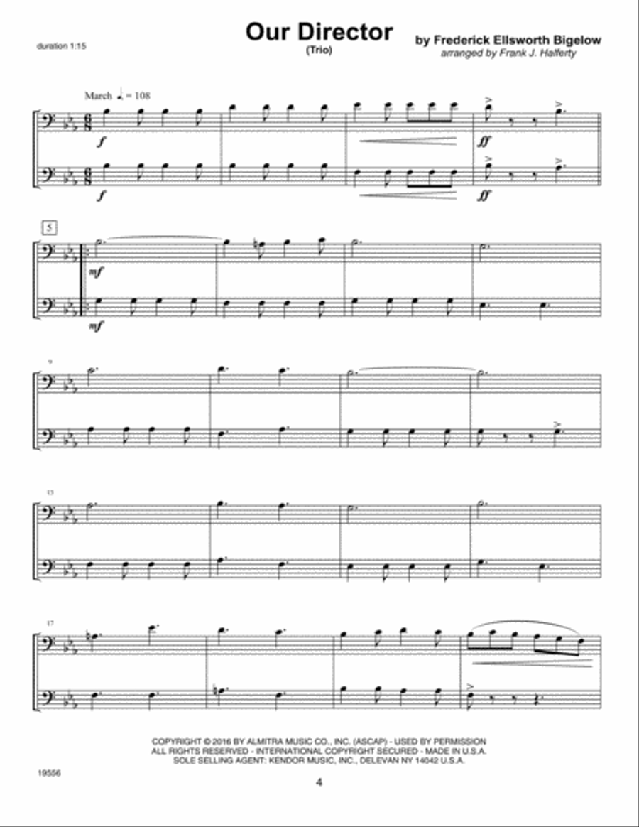 Classical FlexDuets - Bass Clef Instruments Bass Clef Instrument scores gallery preview page 4