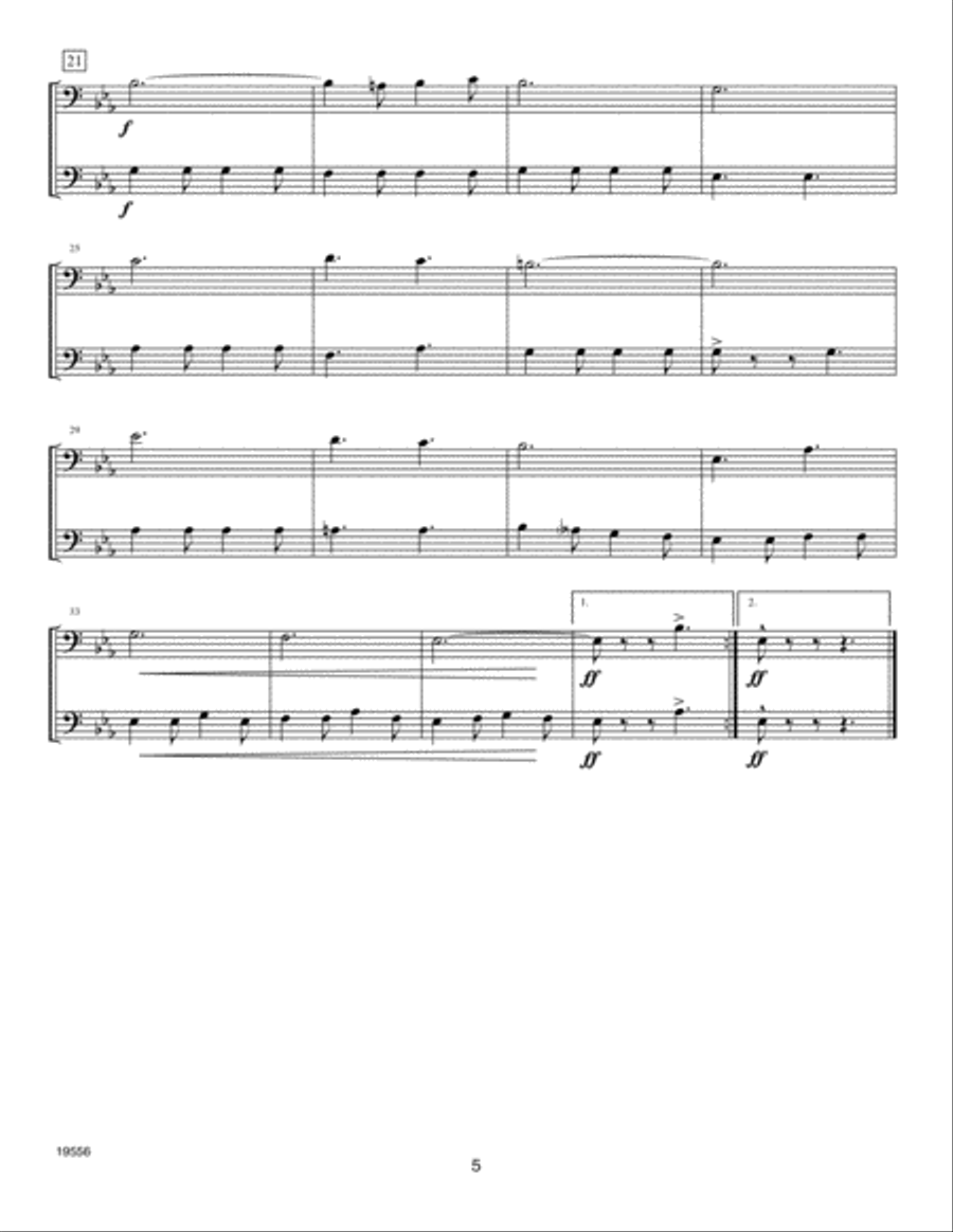 Classical FlexDuets - Bass Clef Instruments Bass Clef Instrument scores gallery preview page 5