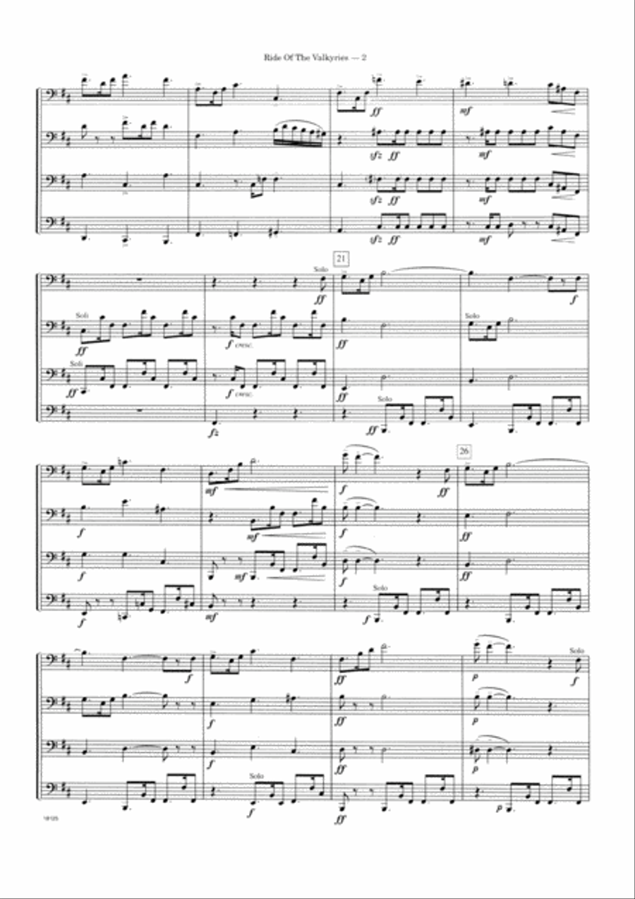 Ride Of The Valkyries From Die Walkure - Full Score Score scores gallery preview page 2