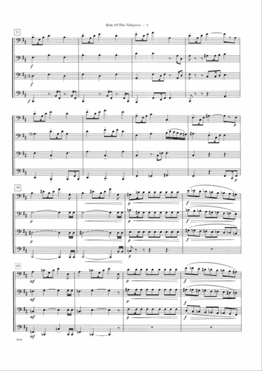 Ride Of The Valkyries From Die Walkure - Full Score Score scores gallery preview page 3