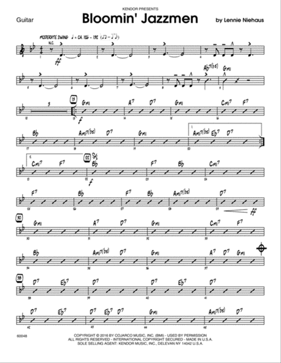 Bloomin' Jazzmen - Guitar Electric Guitar scores gallery preview page 1