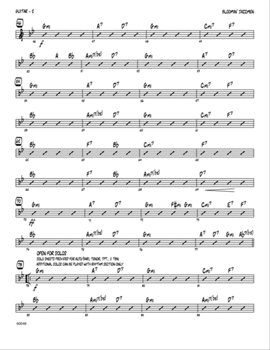 Bloomin' Jazzmen - Guitar Electric Guitar scores gallery preview page 2