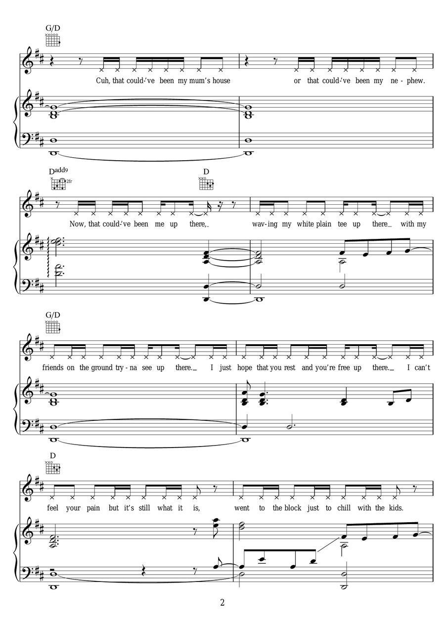 Bridge Over Troubled Water Piano, Vocal scores gallery preview page 2