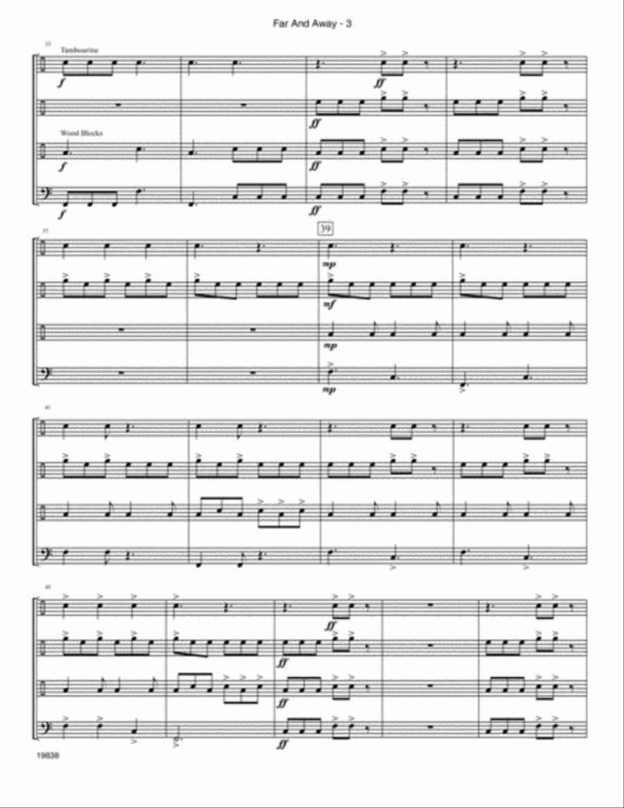 Far and Away - Full Score Trumpet scores gallery preview page 3