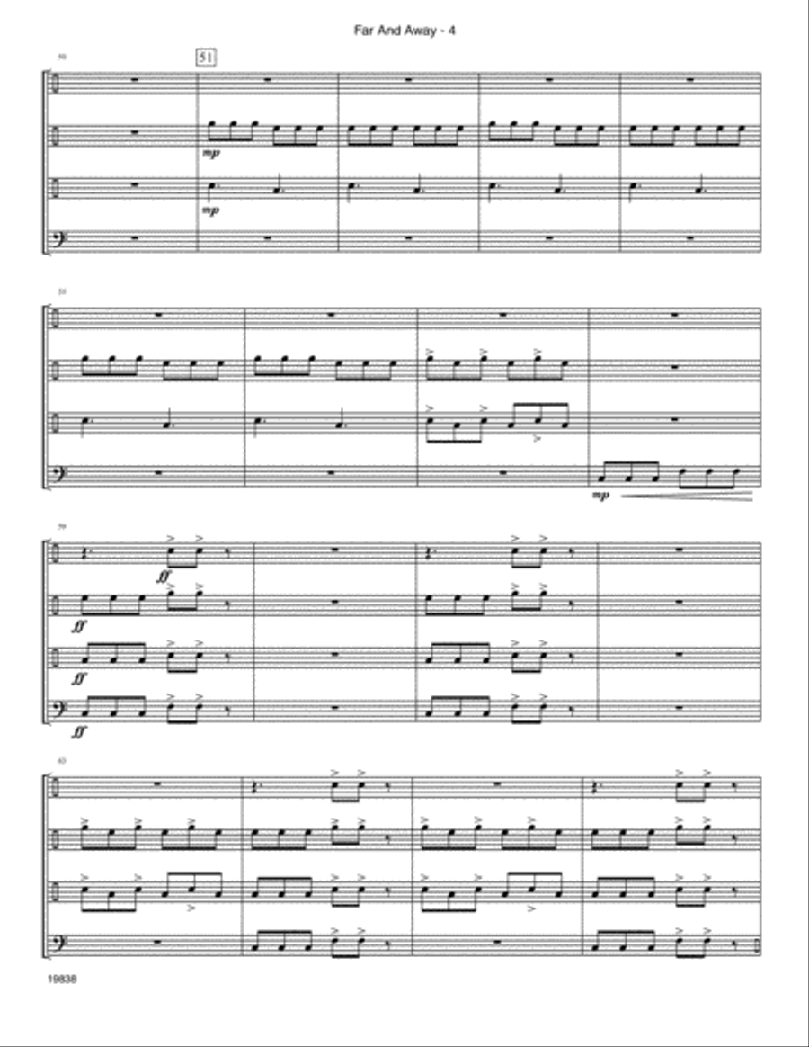 Far and Away - Full Score Trumpet scores gallery preview page 4