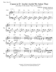 Canon in D / Joyful, Joyful We Adore Thee (Key of C - Solo Piano)