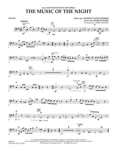 The Music of the Night (from The Phantom of the Opera) - Cello