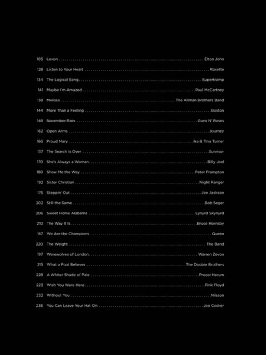 First 50 Classic Rock Songs You Should Play on Piano Easy Piano scores gallery preview page 3