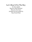 Let's Hear It For The Boy