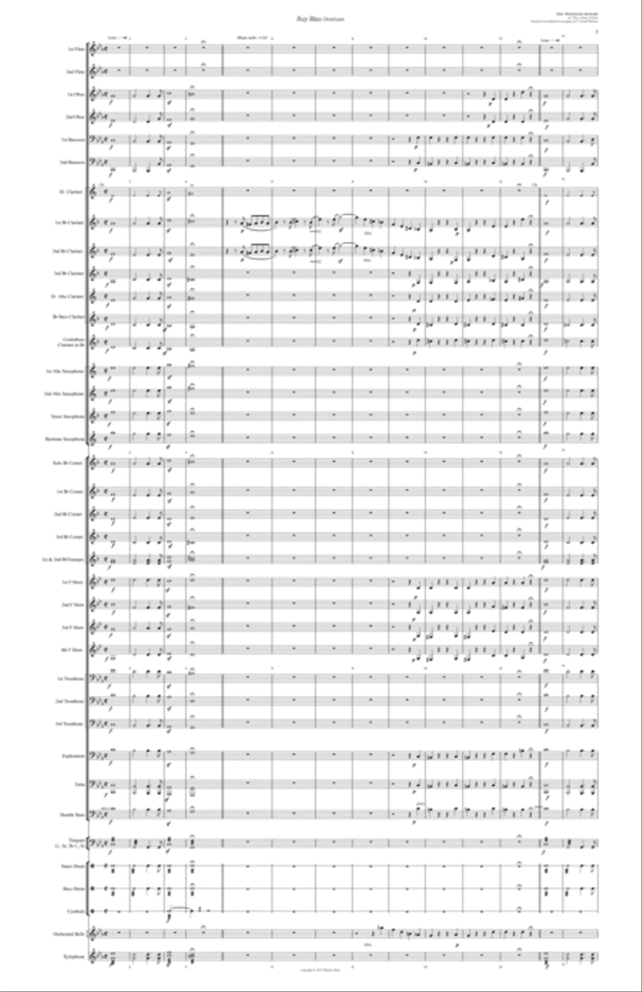 Overture to Ruy Blas Concert Band scores gallery preview page 3