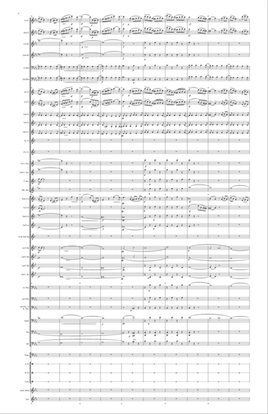 Overture to Ruy Blas Concert Band scores gallery preview page 6