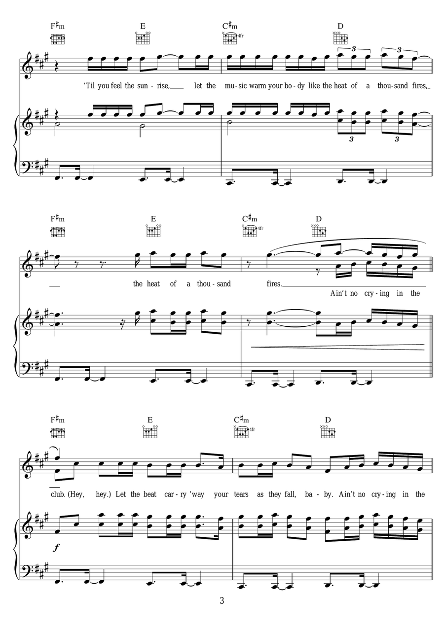 Crying In The Club Crying In The Club Piano, Vocal scores gallery preview page 3