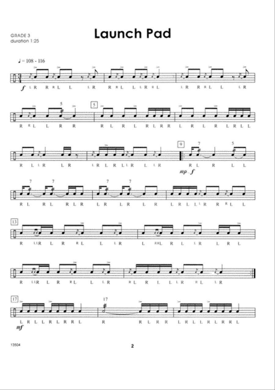 Winning Snare Drum Solos For The Intermediate Drummer Snare Drum scores gallery preview page 2