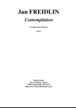 Jan Freidlin: Contemplation for solo piano and string orchestra, score and complete parts