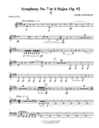 Beethoven Symphony No. 7, Movement I - Horn in F 2 (Transposed Part), Op. 92 mini preview