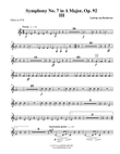 Beethoven Symphony No. 7, Movement III - Horn in F 2 (Transposed Part), Op. 92 mini preview