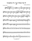 Beethoven Symphony No. 7, Movement IV - Clarinet in Bb 1 (Transposed Part), Op. 92 mini preview