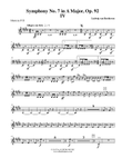 Beethoven Symphony No. 7, Movement IV - Horn in F 2 (Transposed Part), Op. 92 mini preview
