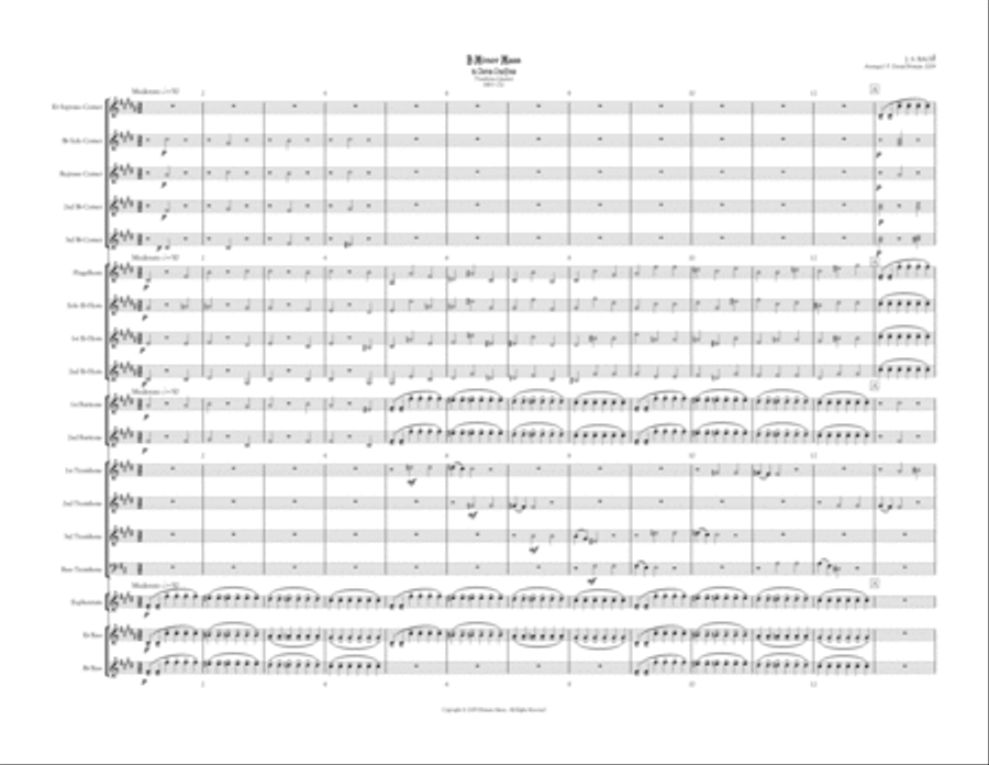 Crucifixus from B Minor Mass, Brass Band Edition Brass Band scores gallery preview page 3