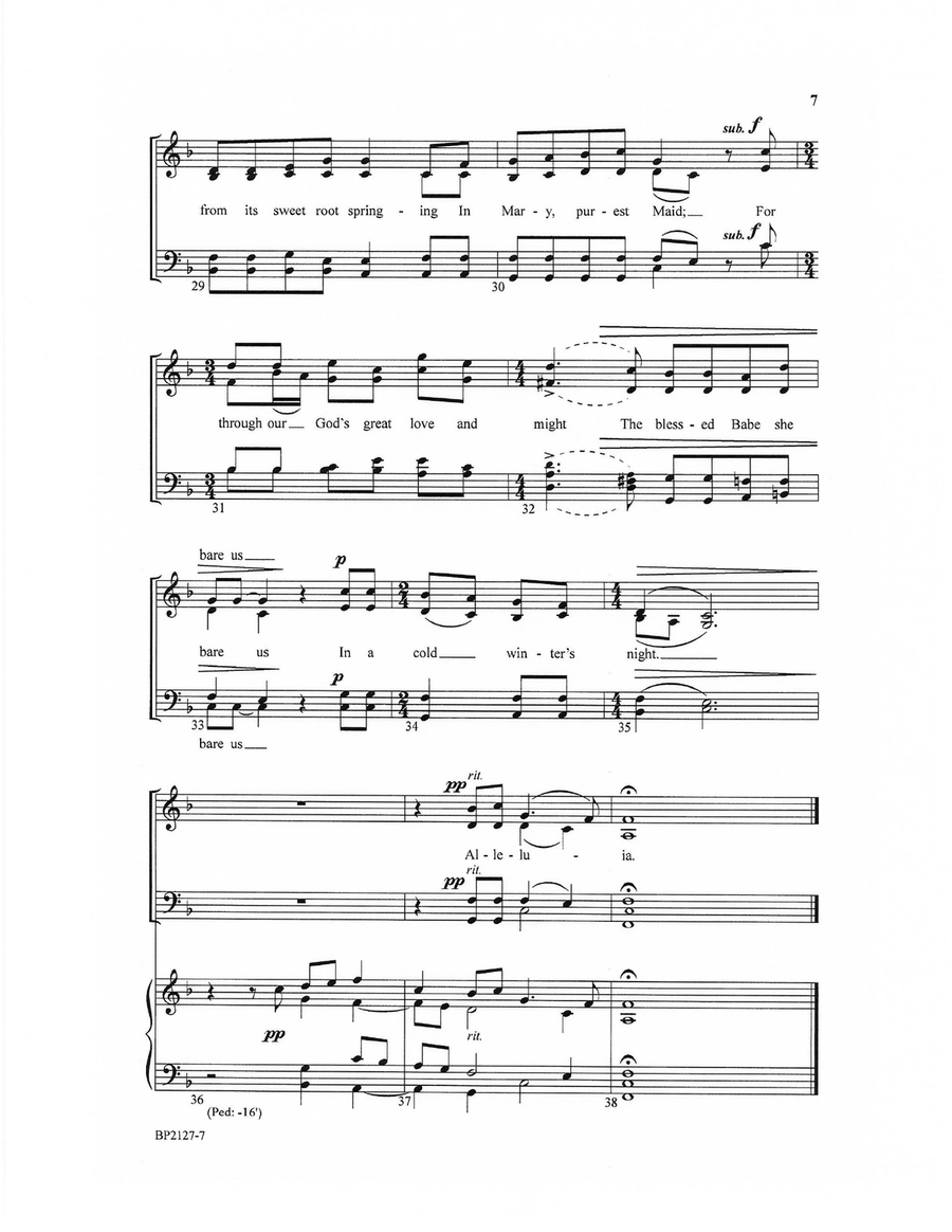 A Spotless Rose A Spotless Rose 4-Part scores gallery preview page 5