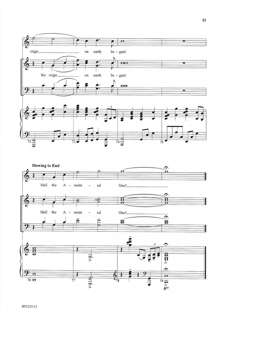 Hail to the Lord's Anointed 4-Part scores gallery preview page 9