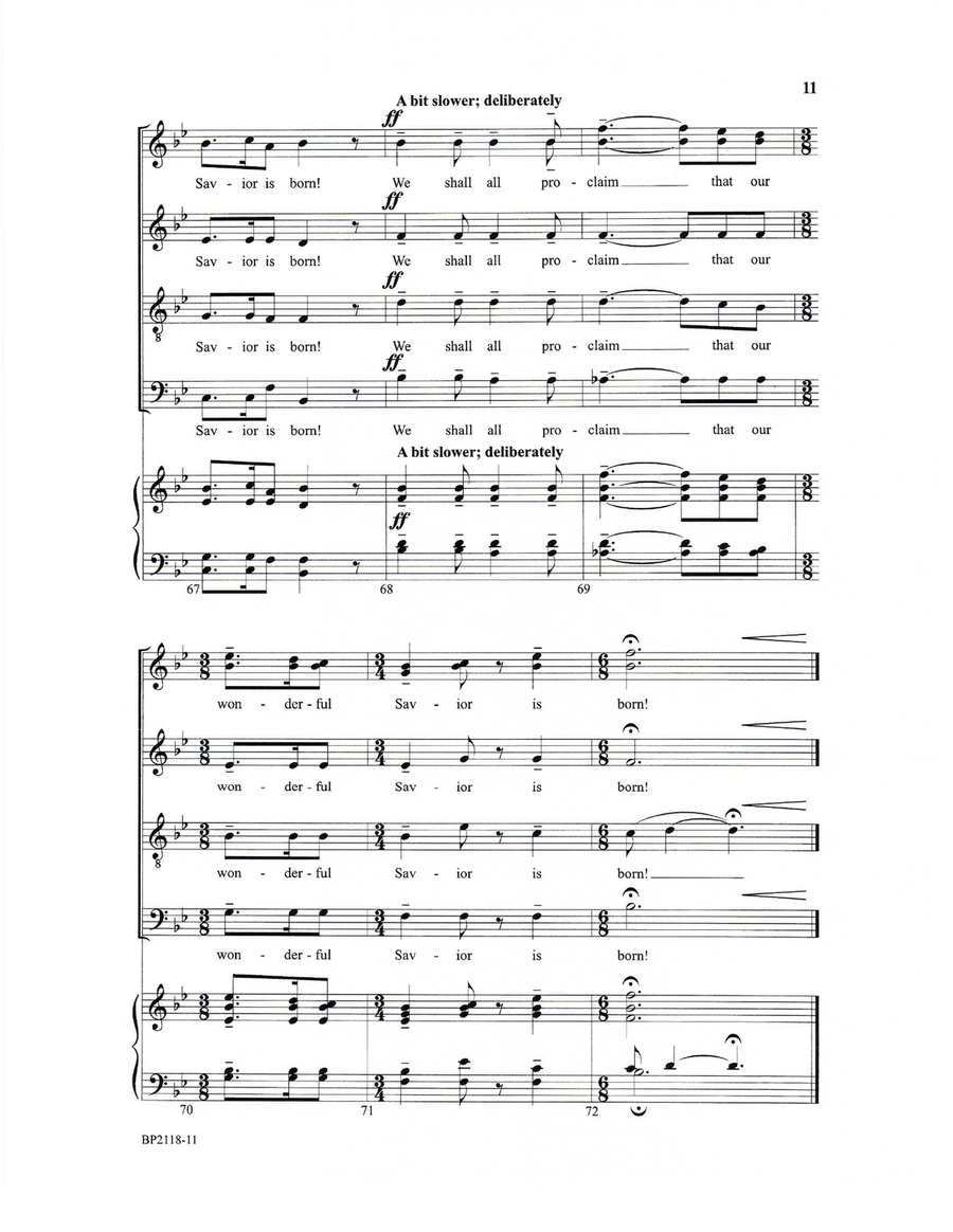 We Shall Light a Thousand Candles 4-Part scores gallery preview page 9