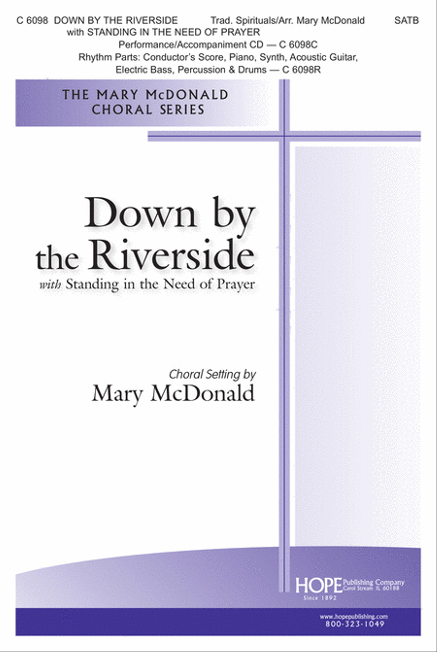 Down by the Riverside with Standing in the Need of Prayer 4-Part scores gallery preview page 1