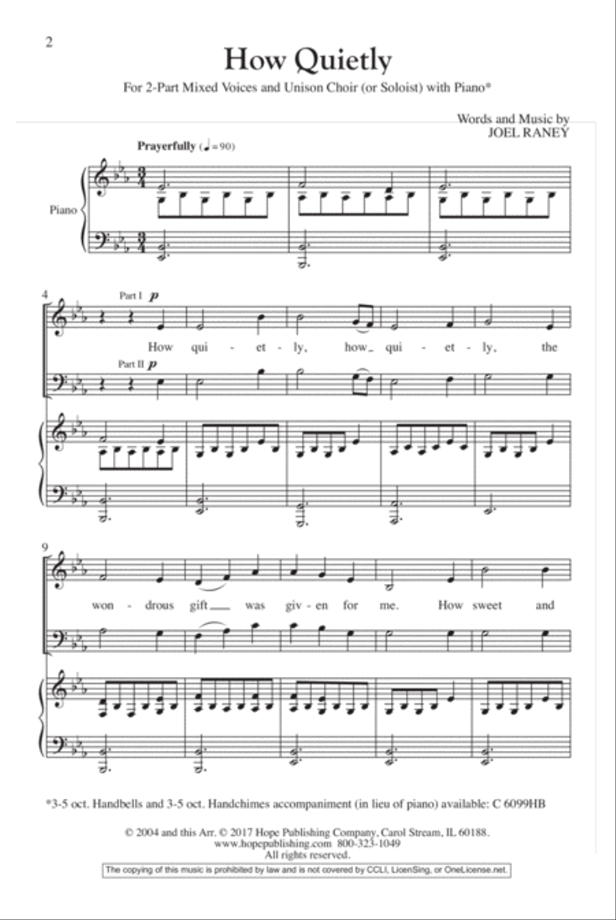 How Quietly How Quietly 2-Part scores gallery preview page 2