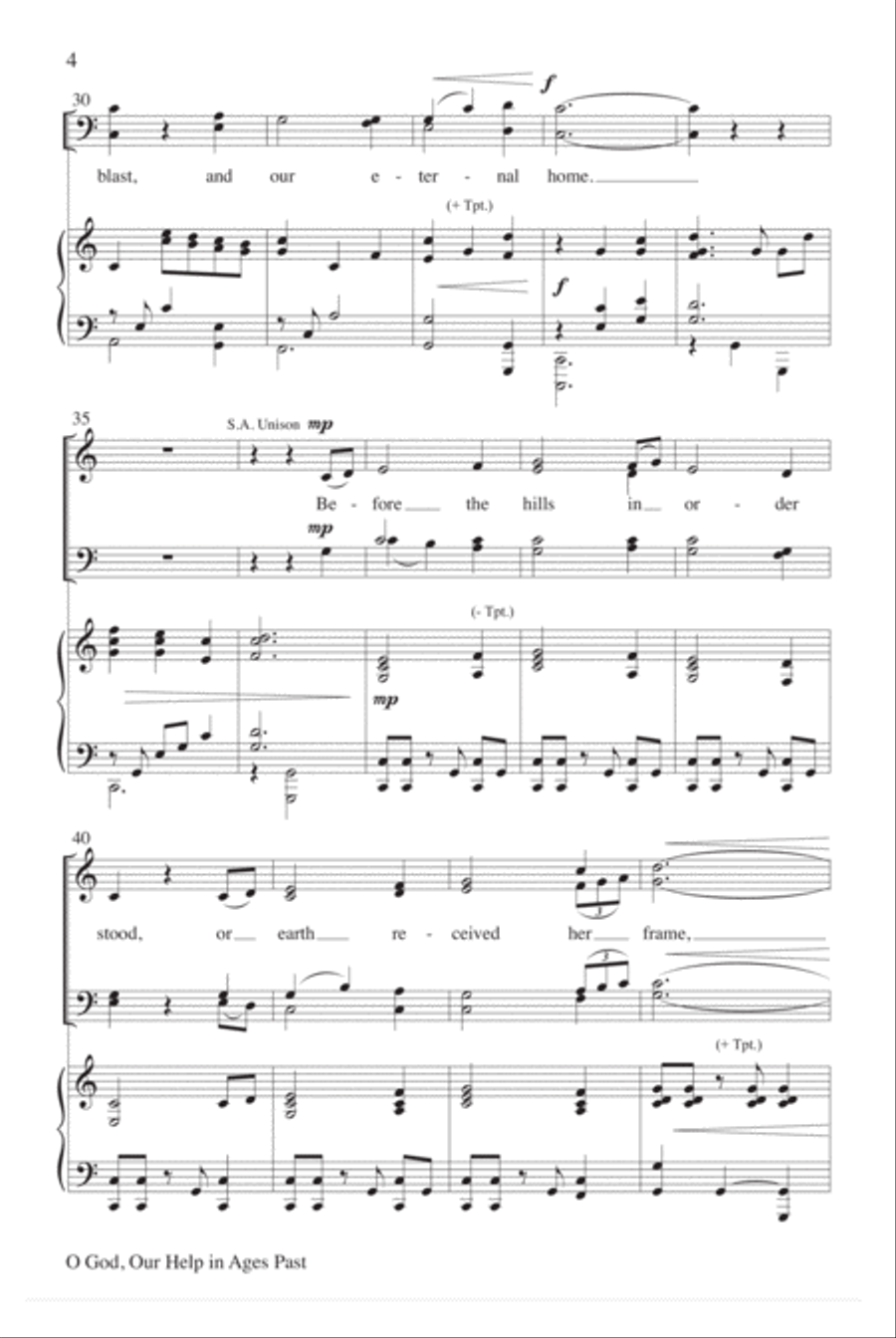 O God, Our Help in Ages Past 4-Part scores gallery preview page 4