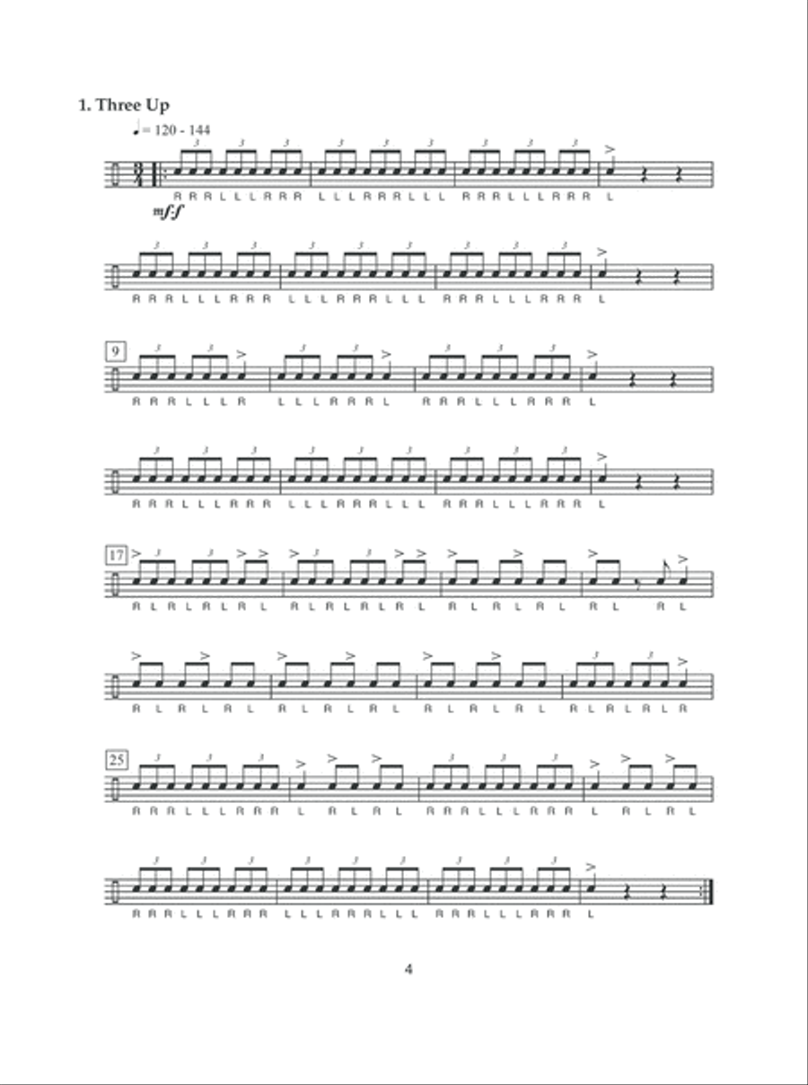 The Creative Drum Set Workbook Drum Set scores gallery preview page 4