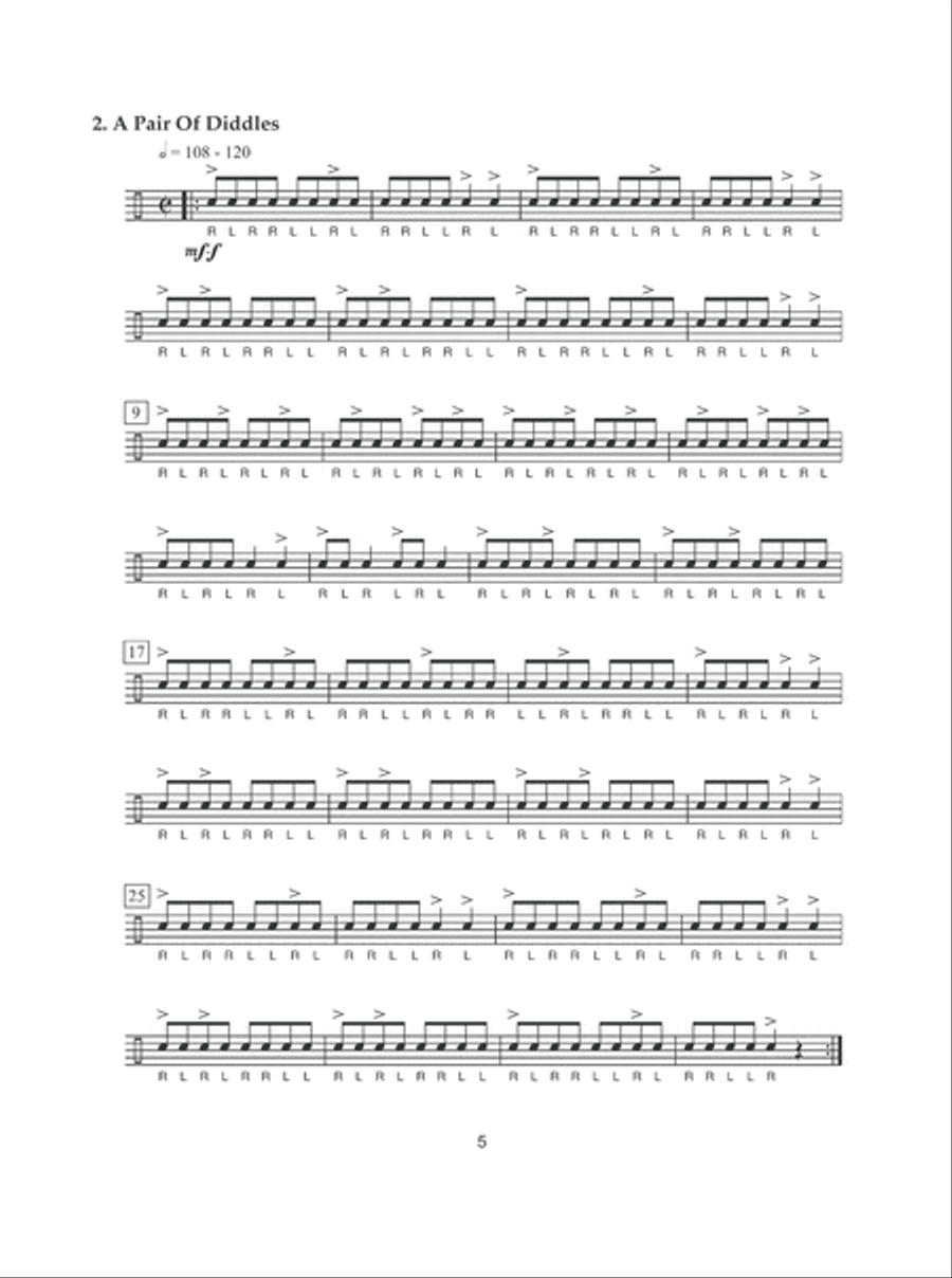 The Creative Drum Set Workbook Drum Set scores gallery preview page 5
