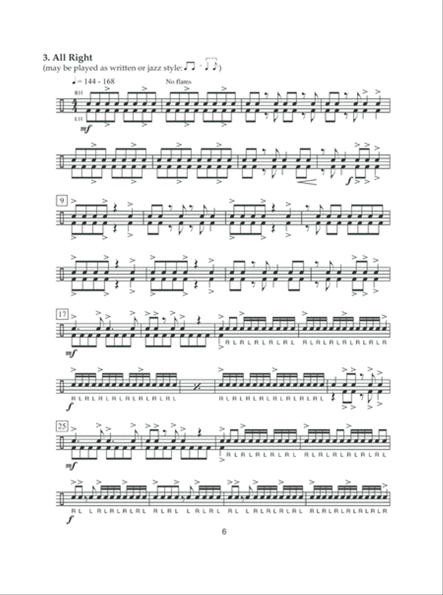 The Creative Drum Set Workbook Drum Set scores gallery preview page 6